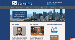 Desktop Screenshot of mattsullivanlaw.com